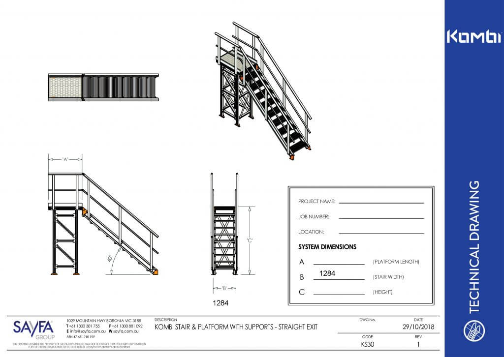 Kombi Modular Stair and Platform systems