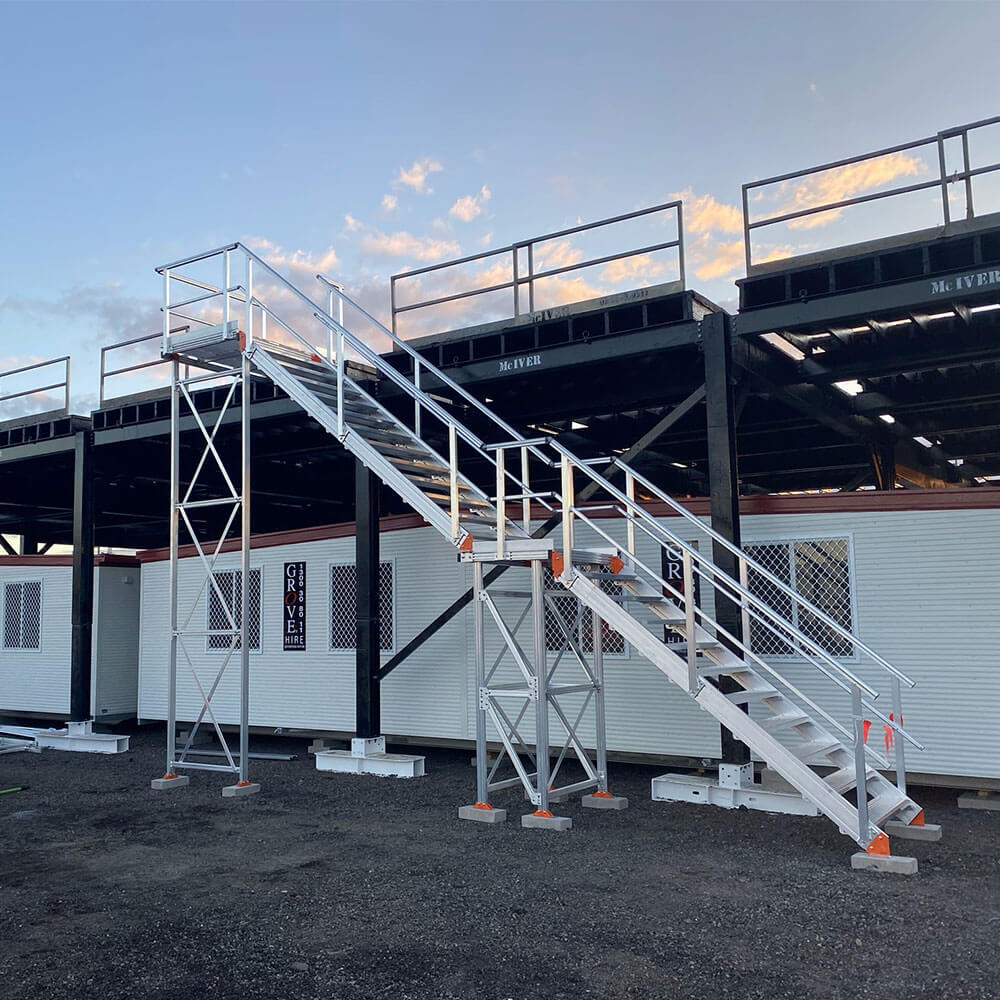 KOMBI Stairs and Platforms installed at site shed