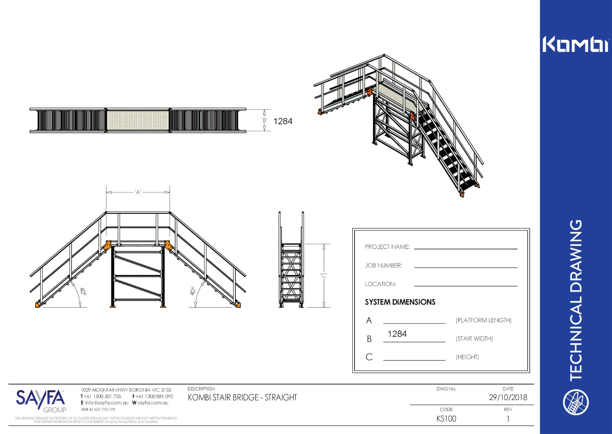 Kombi modular stair bridge interactive pdf