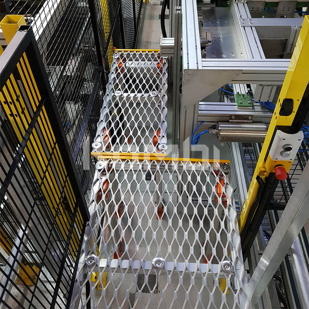 Kombi modular stair and platform systems install at Godfrey Hirst Carpets