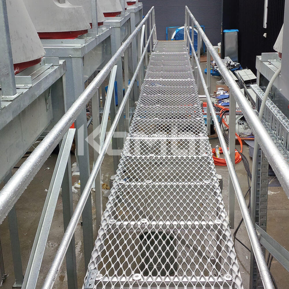 Kombi modular stair and platform systems install at Victorian Comprehensive Cancer Centre
