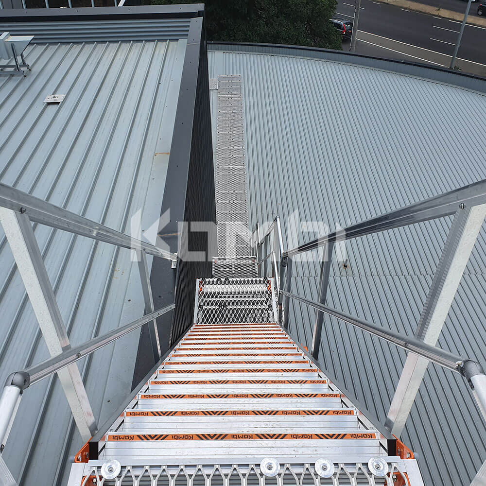 Kombi aluminium modular stair and platform systems for safe access