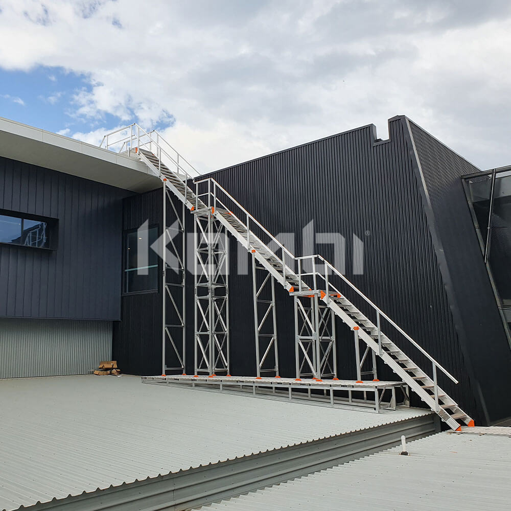 Kombi modular aluminium access stair and platform systems installed at Junction Oval