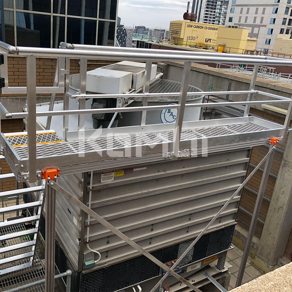 KOMBI Elevated Walkway Platform and Stair access for HVAC equipment and plant