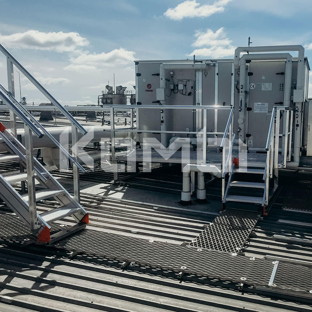 Kombi Aluminium Platforms and Crossovers access to HVAC