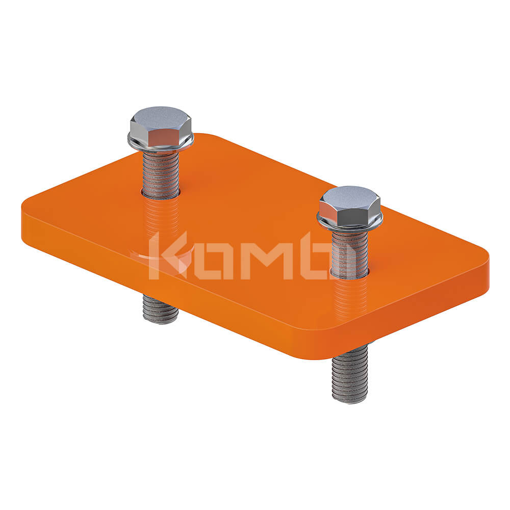 Stair to mesh clamp plate for KOMBI Stair and Platforms