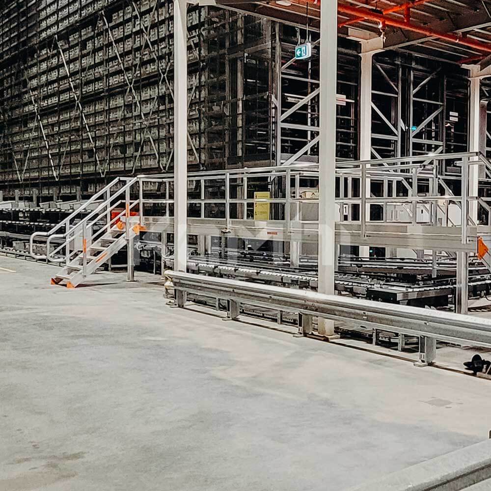 KOMBI Stairs and Elevated Platforms installed at Pharmaceutical Intralogistics Distribution Centre